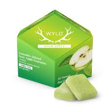 WYLD SOUR APPLE SATIVA 100MG THC GUMMY 10CT